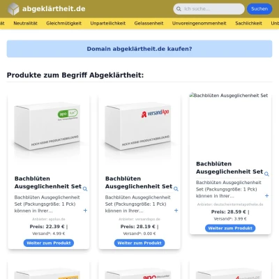 Screenshot abgeklärtheit.de