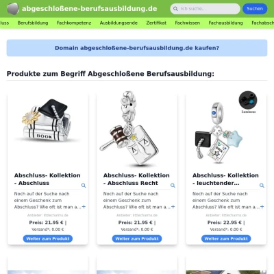 Screenshot abgeschloßene-berufsausbildung.de