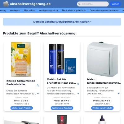 Screenshot abschaltverzögerung.de