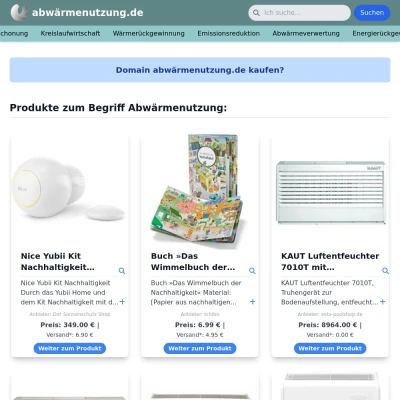 Screenshot abwärmenutzung.de