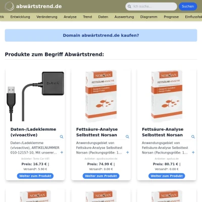 Screenshot abwärtstrend.de