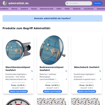 Screenshot admiralität.de