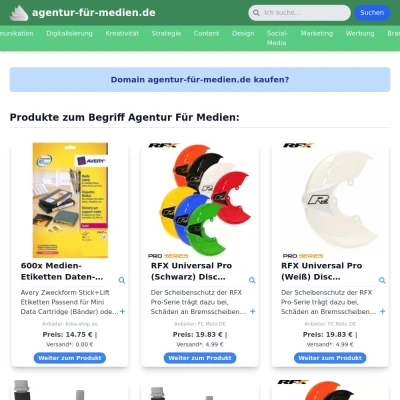 Screenshot agentur-für-medien.de