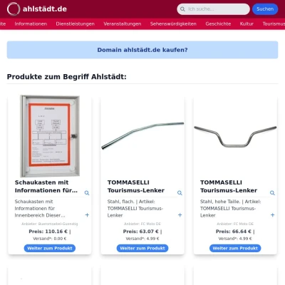 Screenshot ahlstädt.de