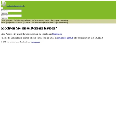 Screenshot aktionärsdemokratie.de