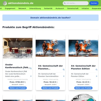 Screenshot aktionsbündnis.de
