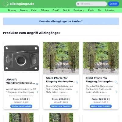 Screenshot alleingänge.de