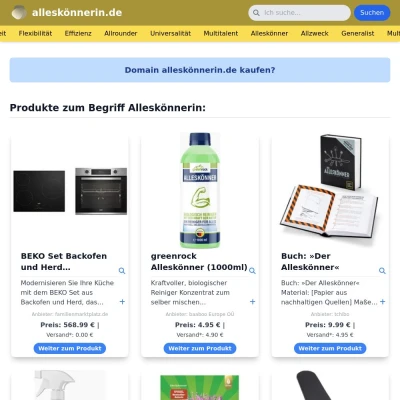 Screenshot alleskönnerin.de