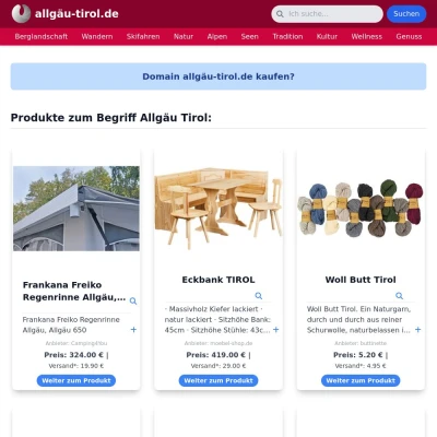 Screenshot allgäu-tirol.de