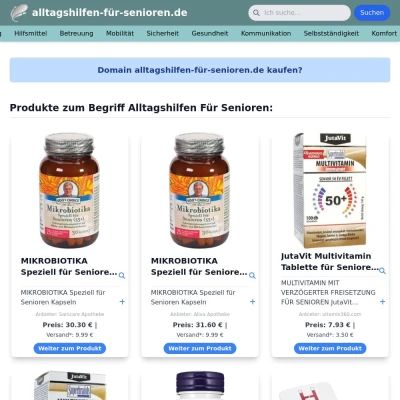 Screenshot alltagshilfen-für-senioren.de