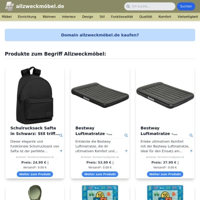 Screenshot allzweckmöbel.de