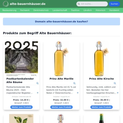 Screenshot alte-bauernhäuser.de