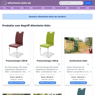 Screenshot altenheim-köln.de