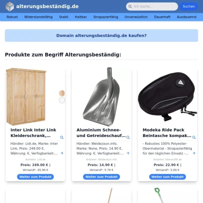 Screenshot alterungsbeständig.de