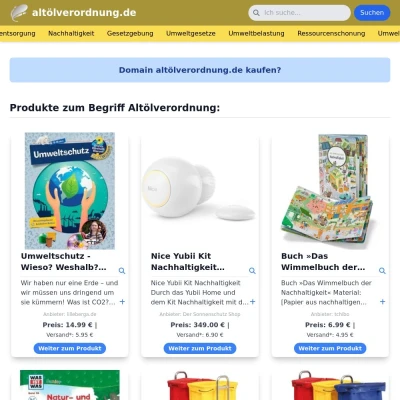 Screenshot altölverordnung.de