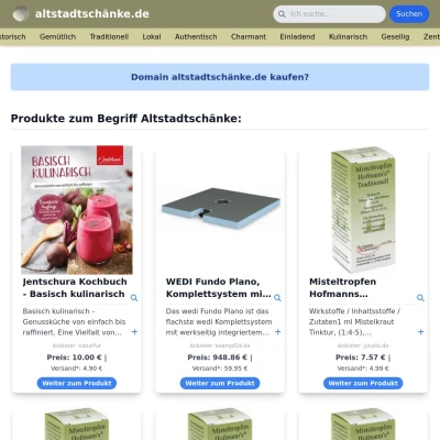 Screenshot altstadtschänke.de