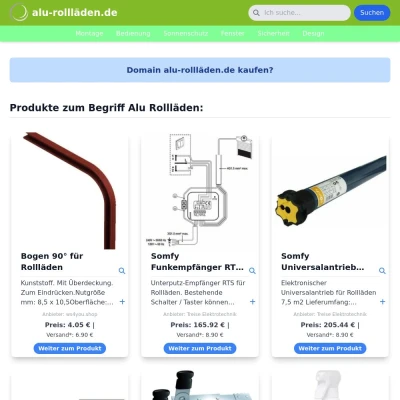 Screenshot alu-rollläden.de