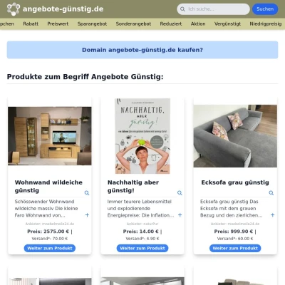 Screenshot angebote-günstig.de