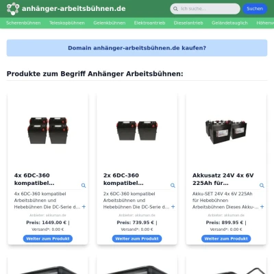 Screenshot anhänger-arbeitsbühnen.de