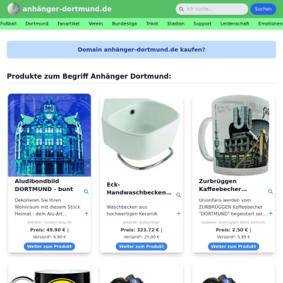 Screenshot anhänger-dortmund.de