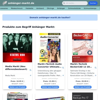 Screenshot anhänger-markt.de