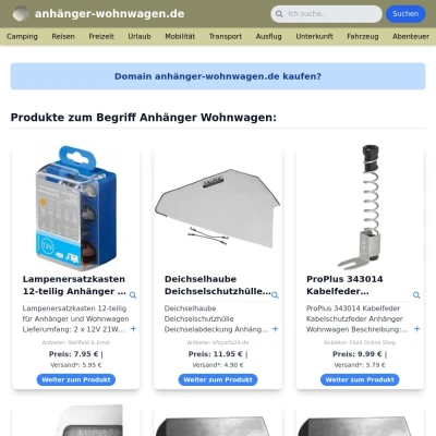 Screenshot anhänger-wohnwagen.de