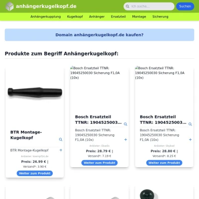 Screenshot anhängerkugelkopf.de