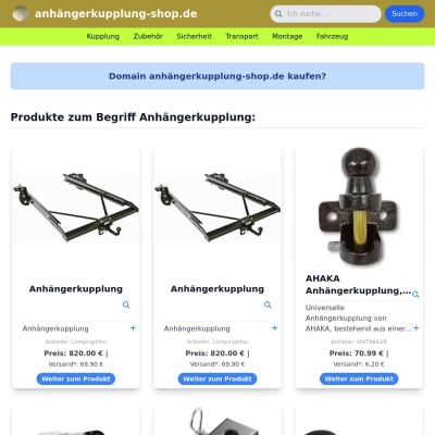 Screenshot anhängerkupplung-shop.de