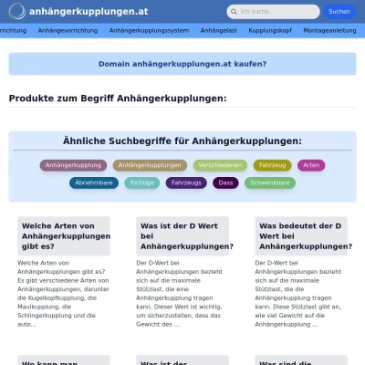 Screenshot anhängerkupplungen.at