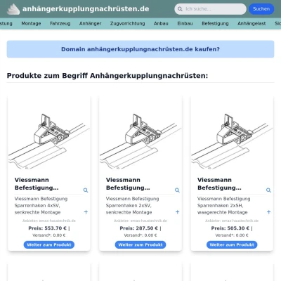 Screenshot anhängerkupplungnachrüsten.de