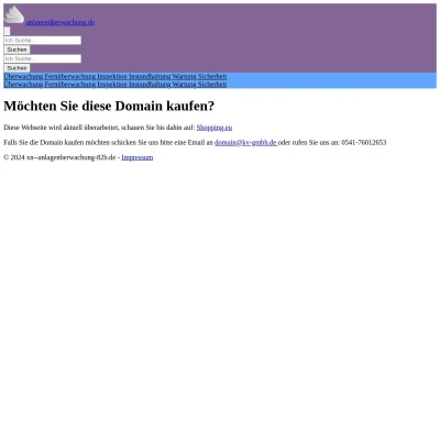 Screenshot anlagenüberwachung.de