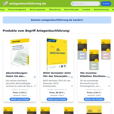 Screenshot anlagenbuchführung.de