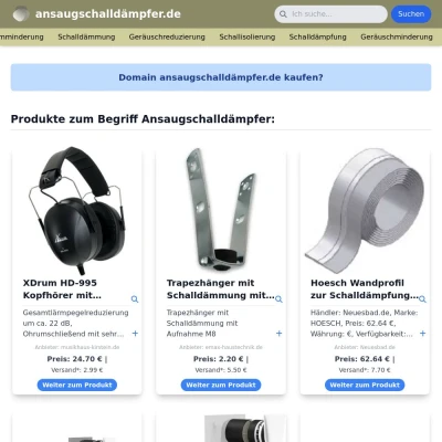 Screenshot ansaugschalldämpfer.de