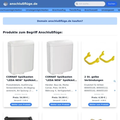 Screenshot anschlußflüge.de