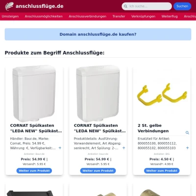 Screenshot anschlussflüge.de