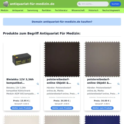 Screenshot antiquariat-für-medizin.de