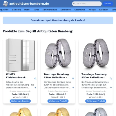 Screenshot antiquitäten-bamberg.de
