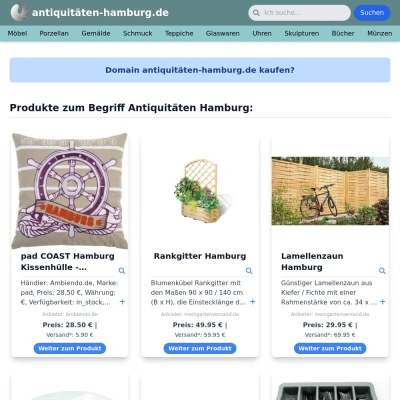 Screenshot antiquitäten-hamburg.de