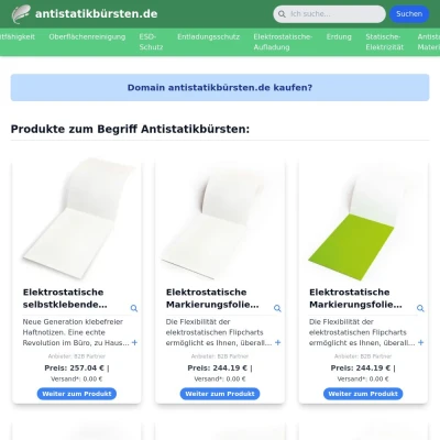 Screenshot antistatikbürsten.de