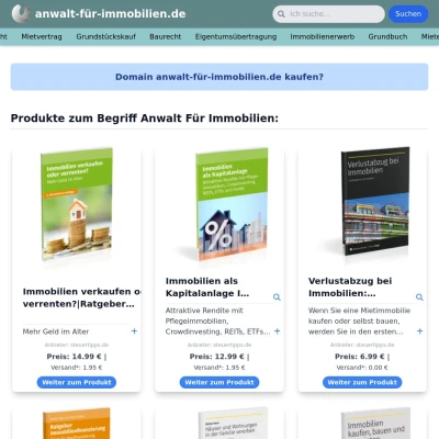 Screenshot anwalt-für-immobilien.de