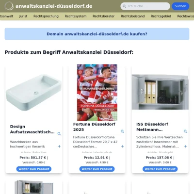 Screenshot anwaltskanzlei-düsseldorf.de