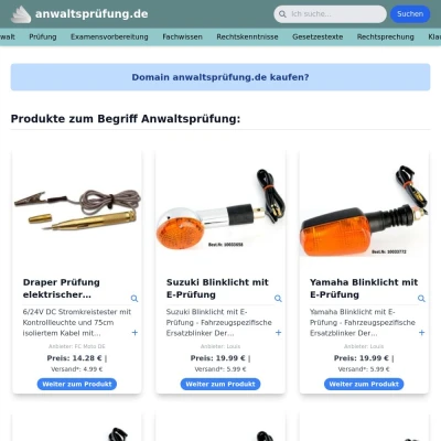 Screenshot anwaltsprüfung.de