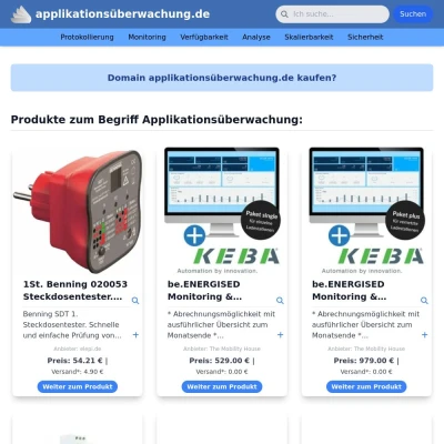 Screenshot applikationsüberwachung.de