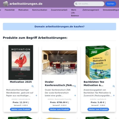 Screenshot arbeitsstörungen.de