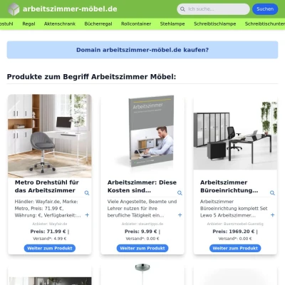 Screenshot arbeitszimmer-möbel.de