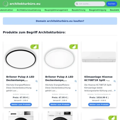 Screenshot architekturbüro.eu