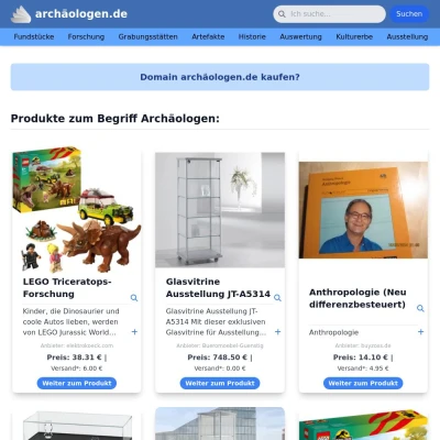 Screenshot archäologen.de