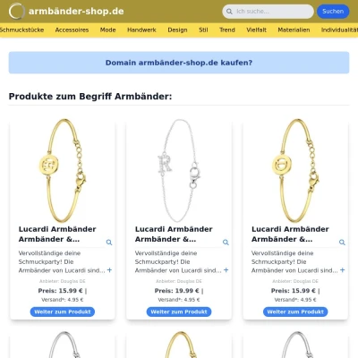 Screenshot armbänder-shop.de