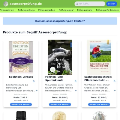 Screenshot assessorprüfung.de