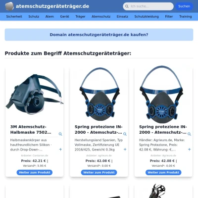 Screenshot atemschutzgeräteträger.de